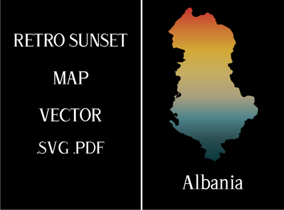 Albania Retro Sunset Map: A Designer's Real-World Review