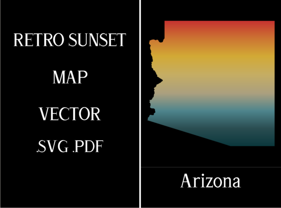 Arizona Retro Sunset Map Review