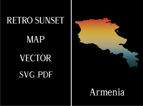 Armenia Retro Sunset Map Review