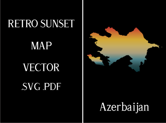 Azerbaijan Retro Sunset Map Review