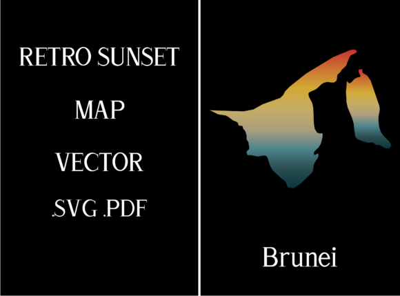 Brunei Retro Sunset Map: A Designer's Real-World Review