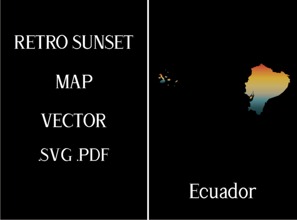 Ecuador Retro Sunset Map Review