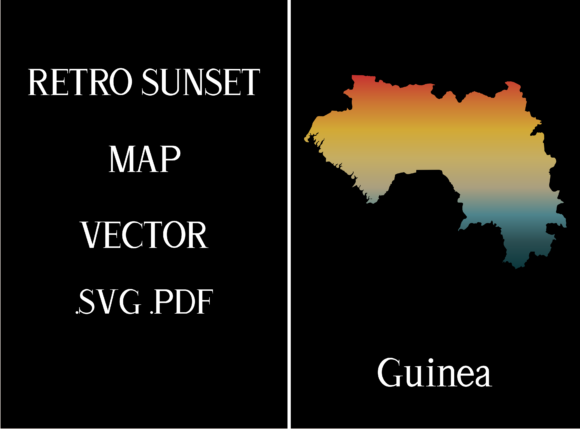 Guinea Retro Sunset Map Review