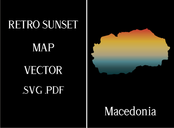 Macedonia Retro Sunset Map Review