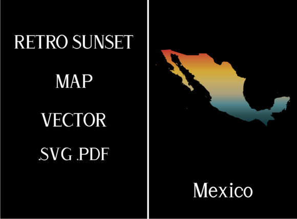 Mexico Retro Sunset Map: A Designer's Real-World Review