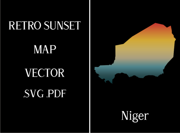 Niger Retro Sunset Map Review