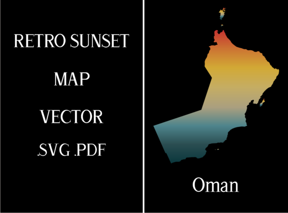 Oman Retro Sunset Map Review