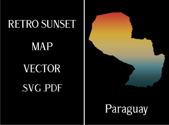 Paraguay Retro Sunset Map Embroidery Review