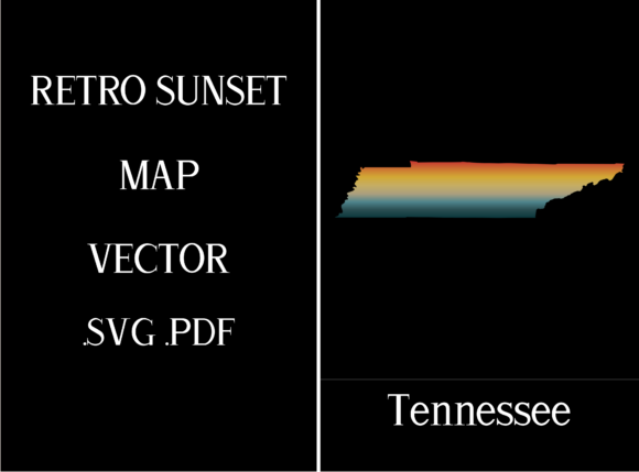 Tennessee Retro Sunset Map Review