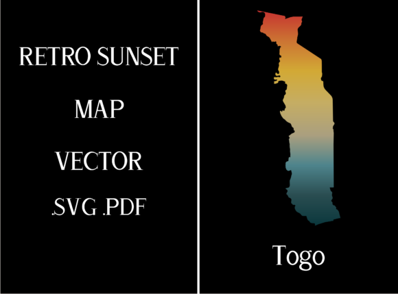 Togo Retro Sunset Map Review